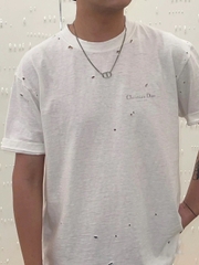 Áo Thun Dior Relaxed Couture Logo Back (White) [Mirror Quality]