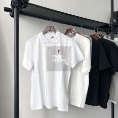 ÁO POLO AMI PARIS SMALL HEART LOGO COTTON (WHITE)