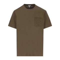Áo Thun Loewe Anagram Logo Embroided (Brown) [Mirror Quality]