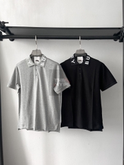 Áo Polo Burberry BBR Ryland Collar Logo (Black) [Mirror Quality]