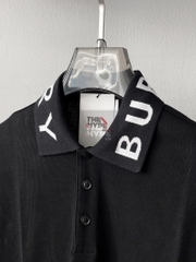 Áo Polo Burberry BBR Ryland Collar Logo (Black) [Mirror Quality]
