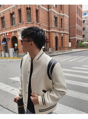 SAINT LAURENT JACKET - Áo khoác SLP Teddy (Trắng) [Mirror Quality]