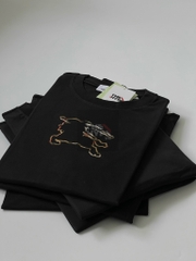 Áo Thun Burberry BBR Check EKD Cotton (Đen) [Mirror Quality]