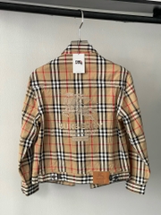 SUPREME JACKET- Áo Khoác Supreme Collab BBR Stripe (Brown) [Mirror Quality]