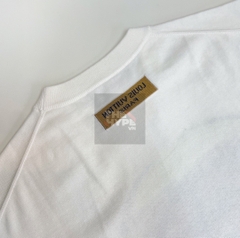 Áo Thun Louis Vuitton LV Intarsia Green Motif (White) [Mirror Quality]