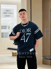 Áo Thun Dior 47 Label SS2024 (Blue) [Mirror Quality]