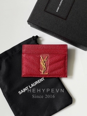 Card Holder Saint Laurent YSL Logo Yellow (Red) [Mirorr Quality]