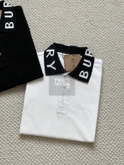Áo Polo Burberry BBR Ryland Collar Logo (White) [Mirror Quality]