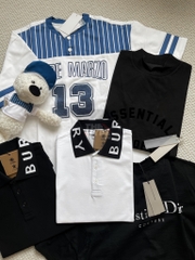 Áo Polo Burberry BBR Ryland Collar Logo (White) [Mirror Quality]