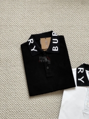 Áo Polo Burberry BBR Ryland Collar Logo (White) [Mirror Quality]