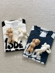 13DE MARZO TEE - Áo Thun Bear Hook & Loop Coconut Milk (White)