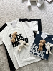 13DE MARZO TEE - Áo Thun Bear Hook & Loop Coconut Milk (White)