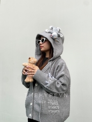 Áo Cardigan 13De Marzo x Looney Tunes (Grey) Best Quality