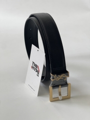 Belt YSL Cassandre Thin In Vegetable - Tanned Leather (Black) [Mirror Quality]