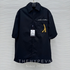 Áo Sơ Mi Louis Vuitton LV Eiffel Pont Neuf embroidery (Black) [Mirror Quality]