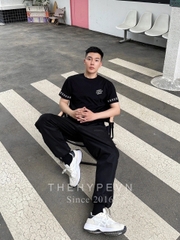 Áo Thun Louis Vuitton Cotton Crewneck (Black) [Mirror Quality]