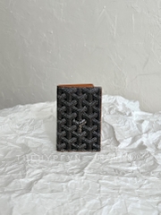 GOYARD CARD HOLDER - Saint-Marc Card Wallet (Black & Tan) [MIRROR QUALITY]