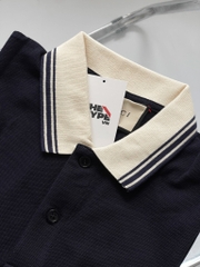 Áo Polo Gucci GC With Interlocking G (Navy) [Mirror Quality]