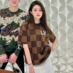 Áo Thun Louis Vuitton LV Damier (Sienna) [Mirror Quality]