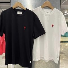 ÁO PHÔNG AMI PARIS SMALL HEART LOGO TEE (BLACK)