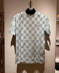 Áo Thun Louis Vuitton LV Damier Monogram (Blue-Green) [Mirror Quality]