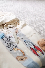 Áo Hoodie 13De Marzo Space Image Scarf (Beige) Best Quality