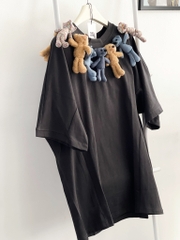 Áo Thun 13De Marzo Bear Around Neck (Grey) Best Quality