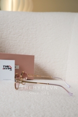 Kính Râm Miu Miu Logo Oval (Pink Gold) [Mirror Quality]