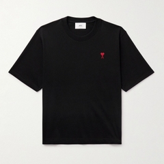 ÁO PHÔNG AMI PARIS SMALL HEART LOGO TEE (BLACK)