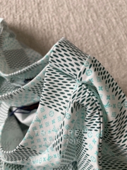 Áo Thun Louis Vuitton LV Damier Monogram (Blue-Green) [Mirror Quality]