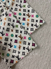 ÁO SƠ MI LOUIS VUITTON LV PRINTED SILK COLOR MONOGRAM JACKET (CREAM)