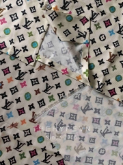 ÁO SƠ MI LOUIS VUITTON LV PRINTED SILK COLOR MONOGRAM JACKET (CREAM)