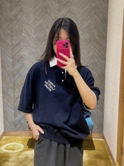 Áo Polo Louis Vuitton LV Embroidered Cotton Blend (Black) [Mirror Quality]