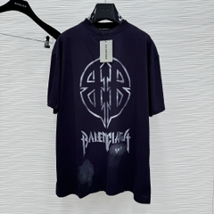 Áo Thun Balenciaga BLCG Metal BB Stencil (Black) [Mirror Quality]