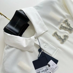 Áo Polo Louis Vuitton Poplin (White) [Mirror Quality]