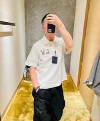 Áo Polo Louis Vuitton Poplin (White) [Mirror Quality]