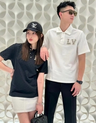 Áo Polo Louis Vuitton Poplin (White) [Mirror Quality]
