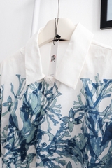 Áo Sơ Mi Louis Vuitton Graphic Short-Sleeved Cotton ( White) [Mirror Quality]