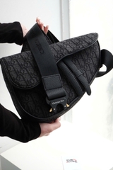 Túi Dior Saddle Bag Black Oblique Jacquard (Black) [Mirror Quality]