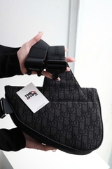 Túi Dior Saddle Bag Black Oblique Jacquard (Black) [Mirror Quality]