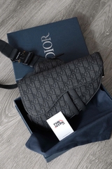 Túi Dior Saddle Bag Black Oblique Jacquard (Black) [Mirror Quality]