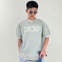 Áo Thun Dior Italic (Green) [Mirror Quality]