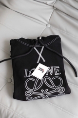 LOEWE HOODIE - HOODIE Loewe Anagram Embroidered (Black) [MIRROR QUALITY]