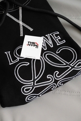 LOEWE HOODIE - HOODIE Loewe Anagram Embroidered (Black) [MIRROR QUALITY]