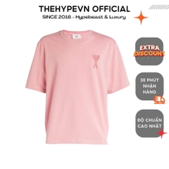 ÁO PHÔNG AMI PARIS BIG HEART LOGO TEE (PALE PINK)