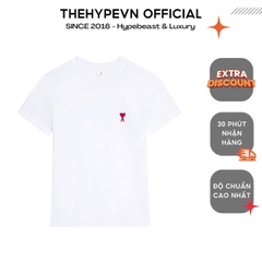 ÁO PHÔNG AMI PARIS BIG HEART LOGO TEE (WHITE)