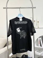 Áo Thun Chrome Hearts CH Mesh Stadium Football Jersey (Black) [Mirror Quality]