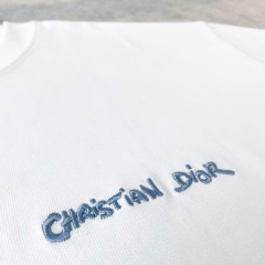 ÁO THUN DIOR TAG LOGO BLUE (WHITE)