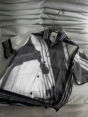 ÁO SƠ MI LOUIS VUITTON LV AMERICA CUP SILK (BLACK/WHITE)