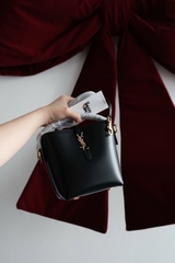 TÚI SAINT LAURENT YSL LE 37 SHINY LEATHER (BLACK)